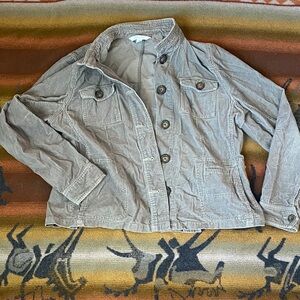 Y2K Corduroy Button-Up Jacket